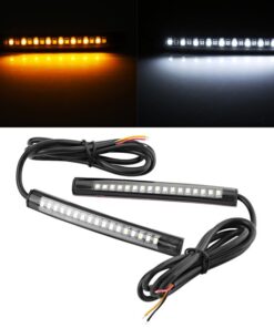 Brake Light Strip,1 Pair Motorcycle Car LED Turn Signal Light Motorcycle Turn Signals Light Ultra Responsive