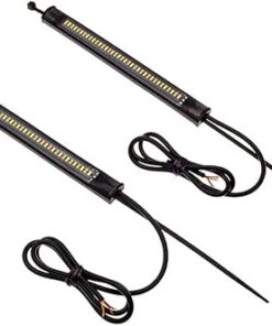 Motorbike Indicators LED Strips Amber + White Daytime Running Lights Fork Mount