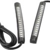 Keenso 17 Pcs Universal Flexible SMD LED Strip Lights 2 X 12V Car Brake Lights Turn Tail Light Strip Light For Motorcycle Bike ATV Car RV